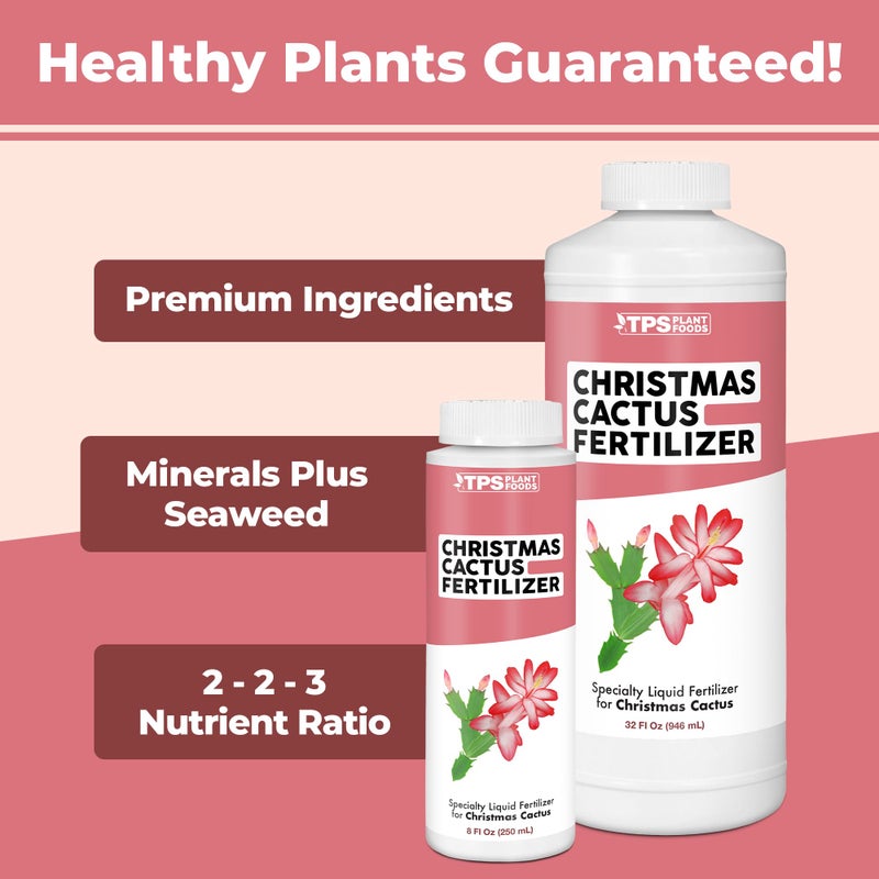 TPS NUTRIENTS سماد صبار عيد الميلاد لجميع صبار عيد الميلاد وصبار شلمبرجيرا، أغذية نباتية سائلة 32 أونصة (1 كوارت) - Image 5